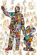 Image result for Cartoon Collage Painting