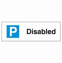 Image result for Disabled Parking Sign