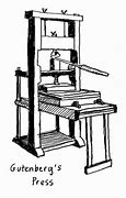 Image result for Printing Press Drawing