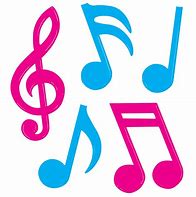 Image result for Colored Music Notes