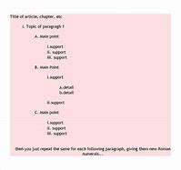 Image result for Basic Outline Template for Word