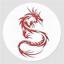 Image result for Dragon Pin Art Red Outline