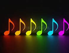 Image result for Rainbow Music Notes Background