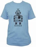 Image result for Cartoon Robot T-Shirts