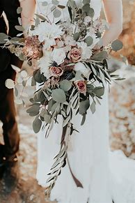 Image result for Wedding Flowers Rose Gold and White