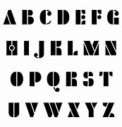 Image result for Stencil Alphabet Letters