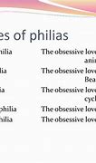 Image result for List of Philias