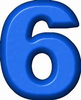 Image result for Blue Number 6 Pix