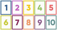 Image result for Numbers 1 10 Flashcards Printable