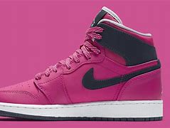 Image result for Air Jordan 1 Pink and Black