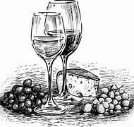 Image result for Black and White Wine Art