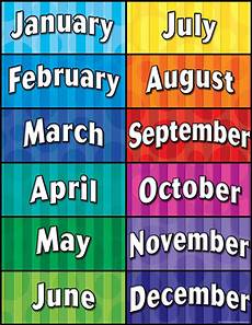 Months Of The Year Chart Tcr7628 Teacher Created Resources