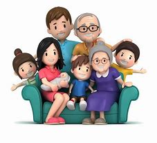 Image result for Color Clip Art of Family Sitting at Table