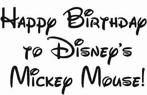 Image result for Happy Birthday Disney Font