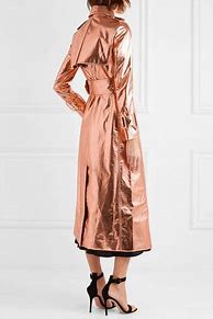 Image result for Gold Satin Trench Coat
