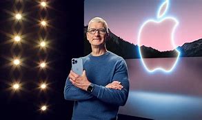 Image result for Tim Cook Eating an Apple