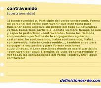Image result for contravenimiento