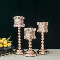 Image result for Rose Gold Beaded Candles