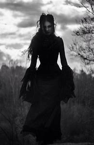 Image result for Gothic Art Woman in Black