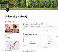 Image result for Notion Student Template Aesthetic