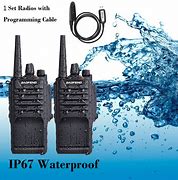 Image result for walkie talkie waterproof