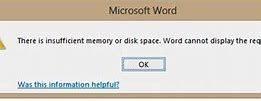 Image result for MS Word Memory