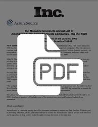 Image result for Inc. 5000 Press Release Template