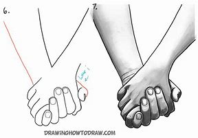 Image result for Holding Hands Side View Drawing