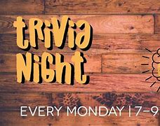 Image result for Monday Night Trivia