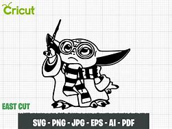 Image result for Baby Yoda Harry Potter SVG
