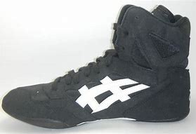 Image result for Black and White Wrestling Shoes
