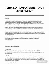 Image result for Contract Termination Clause Example