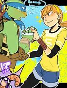Image result for TMNT Leo and April