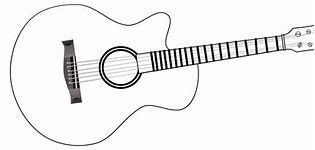 Image result for Acoustic Guitar Clip Art Black and White