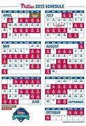 Image result for Philadelphia Phillies Schedule Printable
