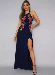 Image result for Embroidered Floral Maxi Dresses