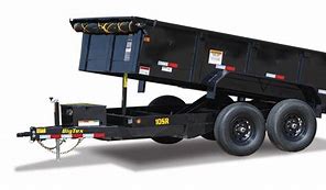 Image result for Single Axle Dump Bed Trailer