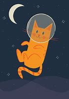 Image result for Cat in Space Drawing