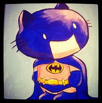 Image result for Hello Kitty Batman Drawing