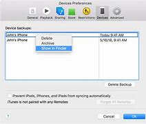 Image result for How to See Backups iTunes