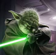 Image result for Star Wars Yoda with Lightsaber Concept Art