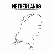 Image result for The Netherlands Country Border Outline