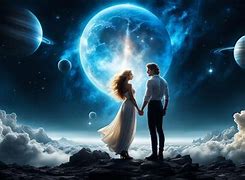Image result for Couple Ai Art Cosmic Deep