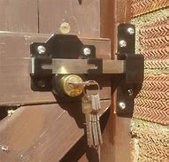 Image result for Wooden Gate Lock Both Sides