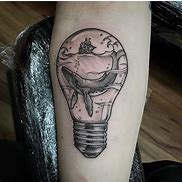 Image result for Broken Light Bulb Tattoo