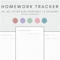 Image result for Homework Tracker Daily