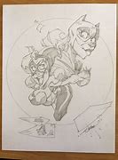 Image result for Harley Quinn Bat Drawing