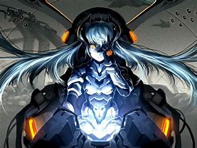 Image result for Cyborg Face Anime