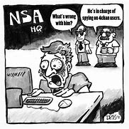 Image result for Cartoon Horror Computer NSA