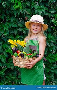 Image result for Little Girl with Basket